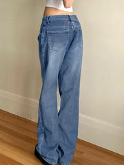 Vintage Blue Wash Boyfriend Jeans Boyfriend Jeans