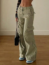 Vintage Pocket Baggy Cargo Jeans Green / S Cargo Jeans