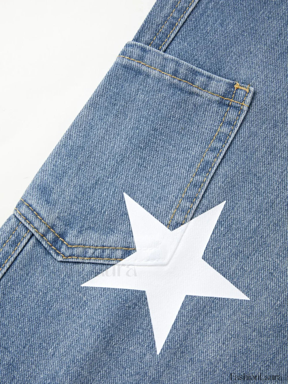 Vintage Star Distressed Cargo Jeans Cargo Jeans