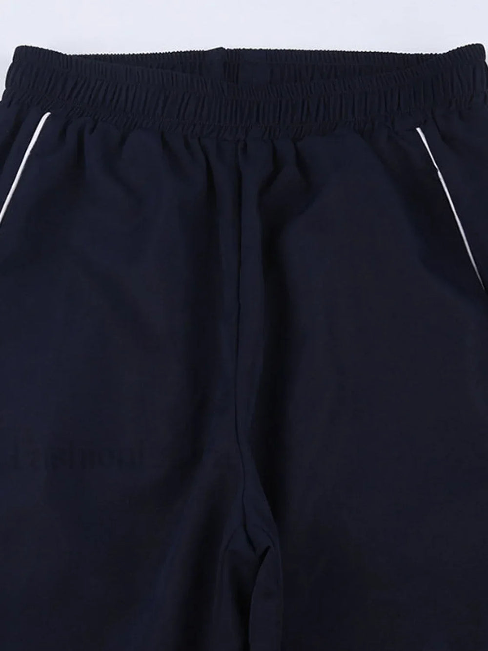 Vintage Striped Piping Baggy Sweatpants Straight Leg Pants