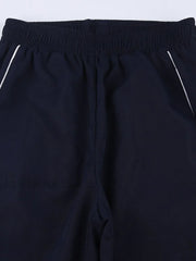 Vintage Striped Piping Baggy Sweatpants Straight Leg Pants