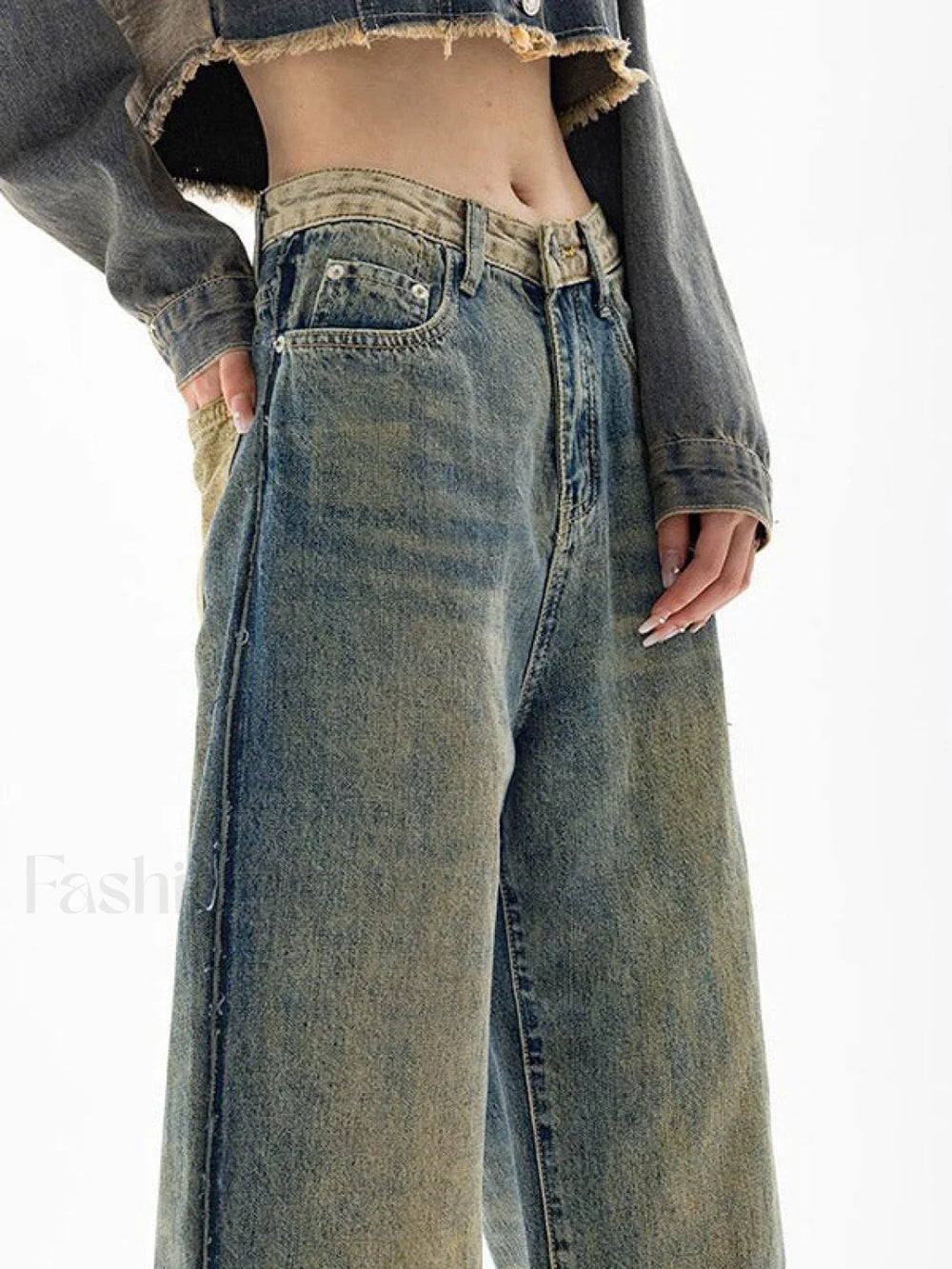 Vintage Wash Distressed Boyfriend Jeans Boyfriend Jeans