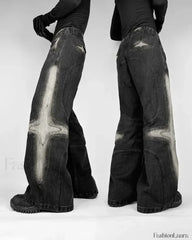 Vintage Washed Baggy Pants for Halloween Style