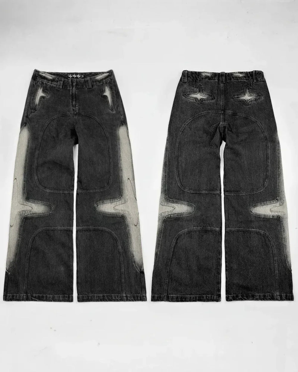 Vintage Washed Baggy Pants for Halloween Style