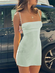 Y2K Bodycon Slip Mini Dress Mini Dresses