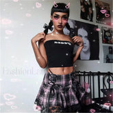 Y2K Vintage Lace Harajuku High Waist Bandage Skirt