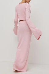 Bell Sleeve Cardigan Set Sweater Dress