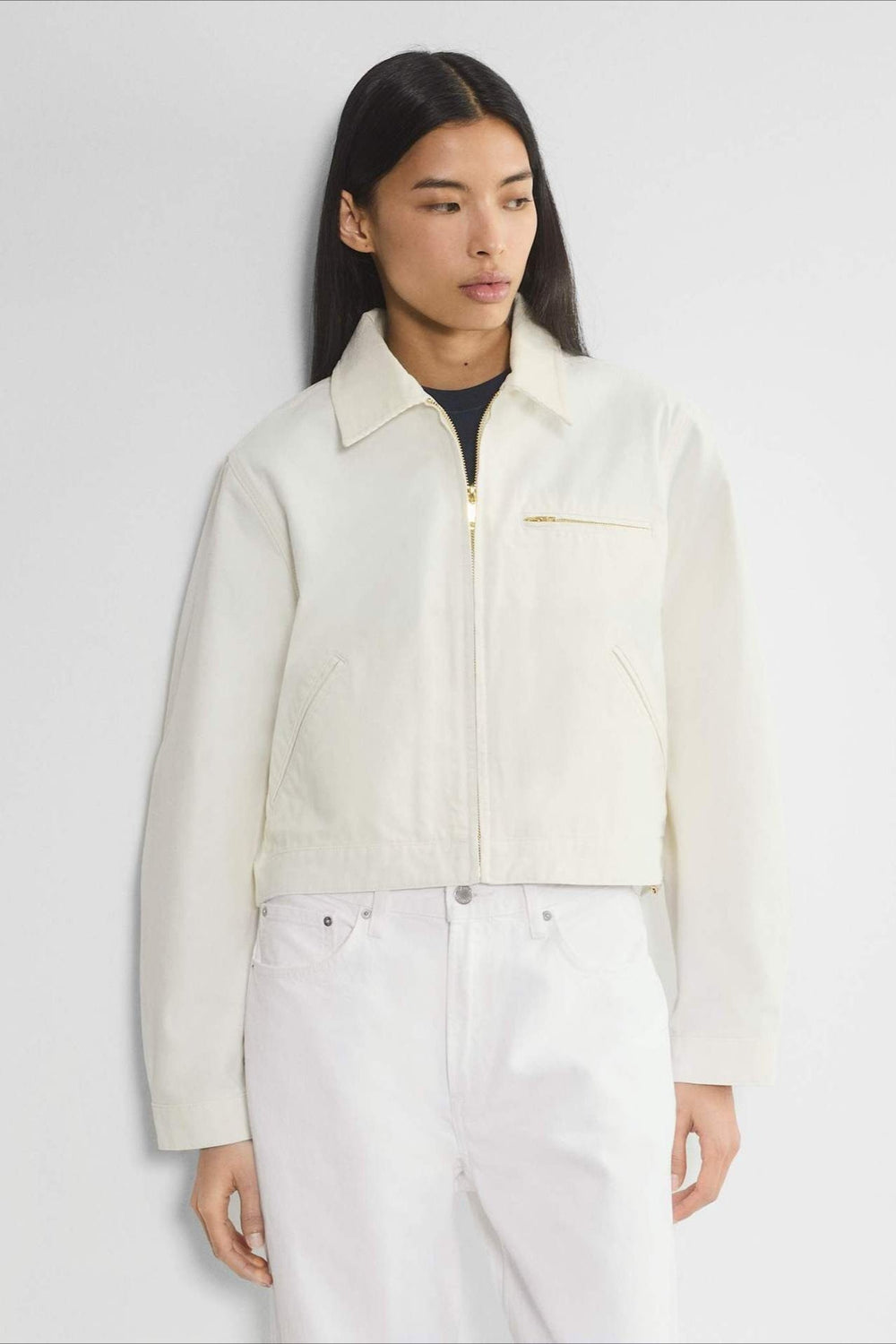Cropped Utility Workwear Jacket