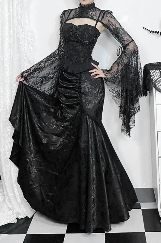 Halloween Pleated Gothic Skirt