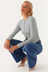 Minimalist Button Cardigan