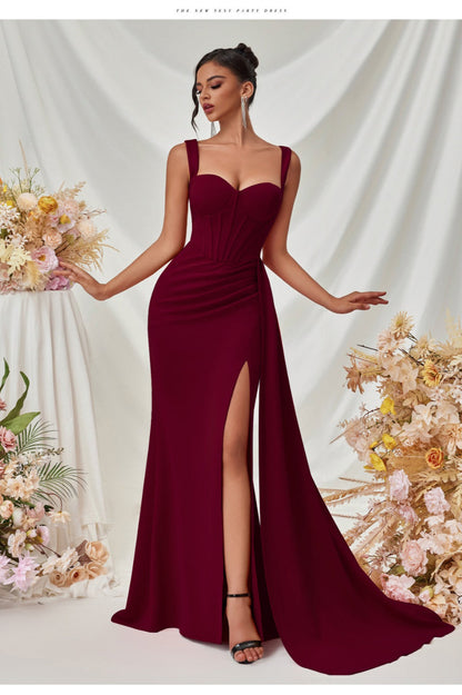 Sexy Bodycon Slit Maxi Party Dress
