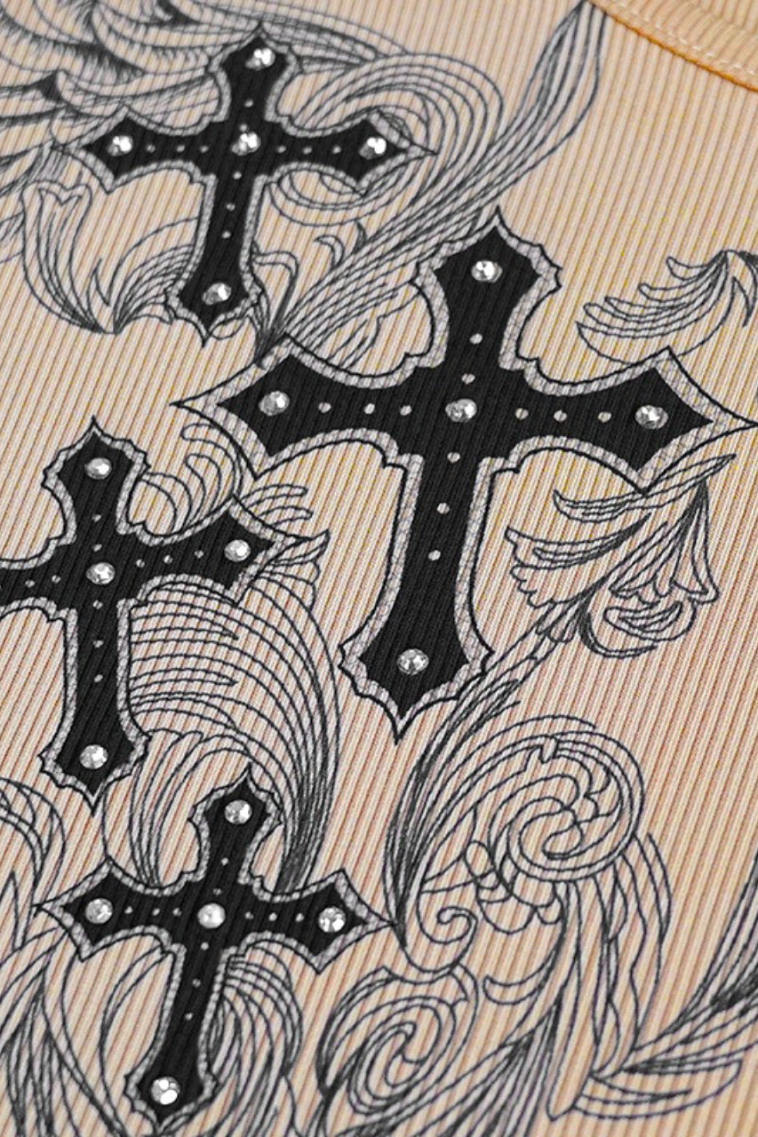 Slim Fit Printed Round Neck T-Shirt