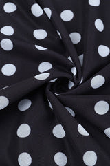 Polka Dot One-Shoulder Slim Fit Crop Top