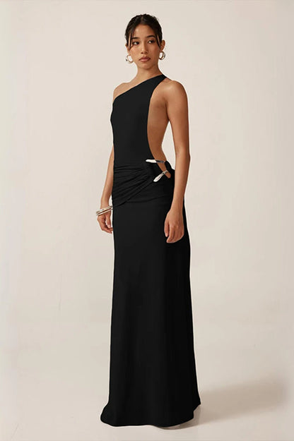 Weird Puss Sexy Backless Maxi Dress