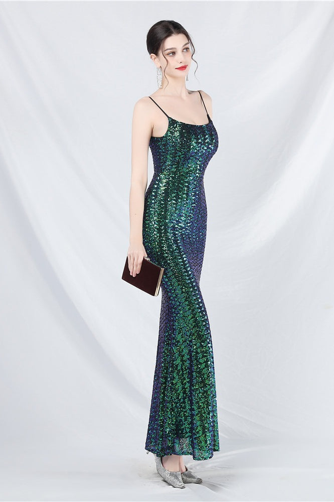 Elegant Sequin Cami Maxi Dress