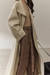 Sophisticated Minimalist Style Long Overcoat