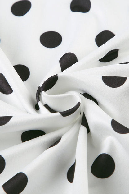 Polka Dot Halter Backless Bodycon Dress