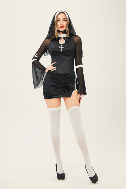 Halloween Horror Gothic Nun Cosplay Dress
