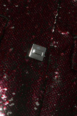 Elegant Sequin V - Neck Long Sleeve Blazer