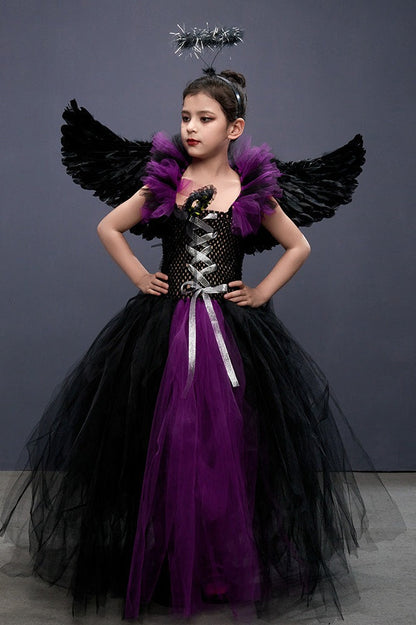 Winged Witch Kid Halloween Costume