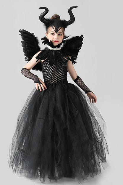 Evil Queen Gown Kid Halloween Costume