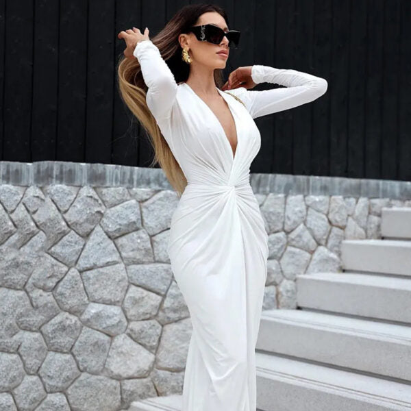 Angelina Maxi Dress - White