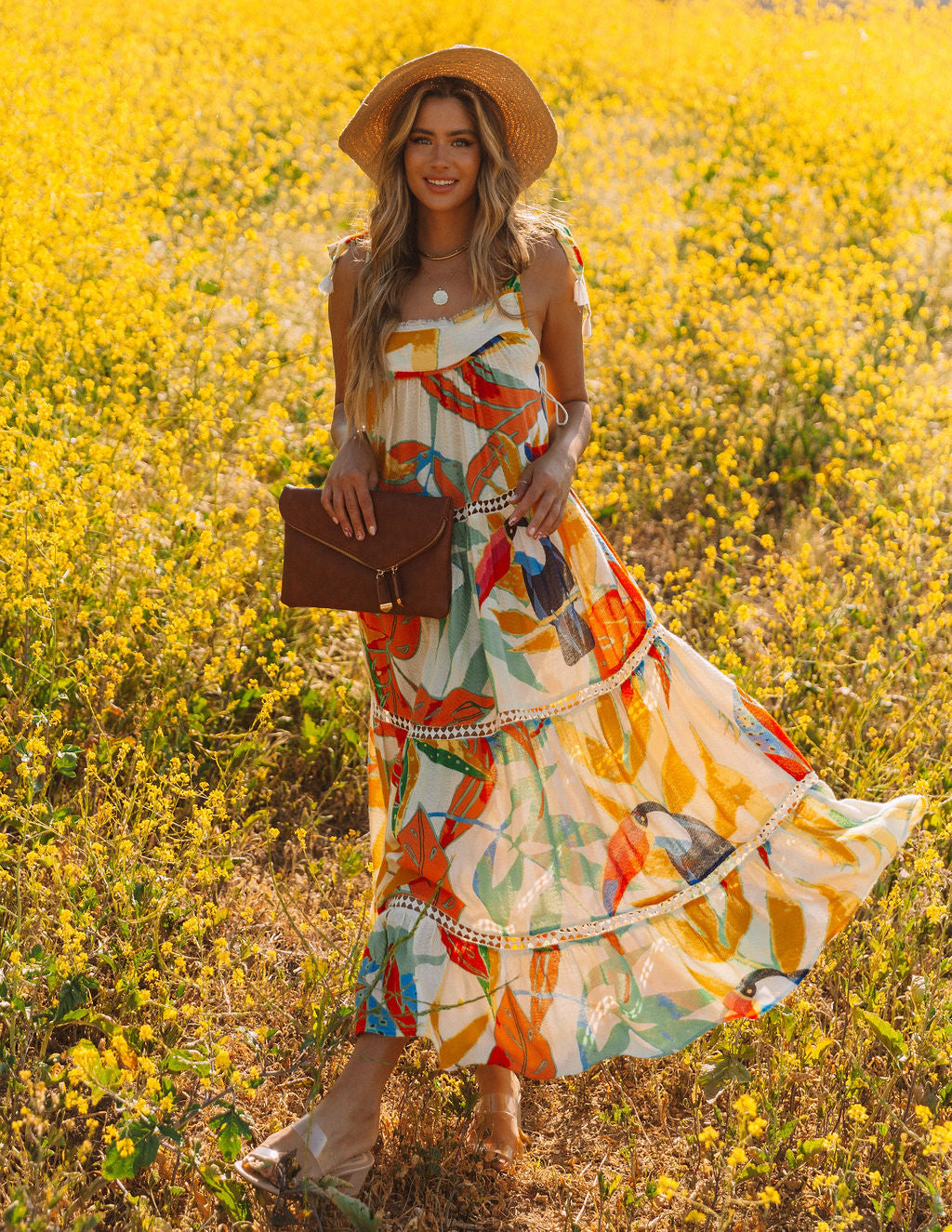 Baja California Crochet Tiered Maxi Dress - FINAL SALE