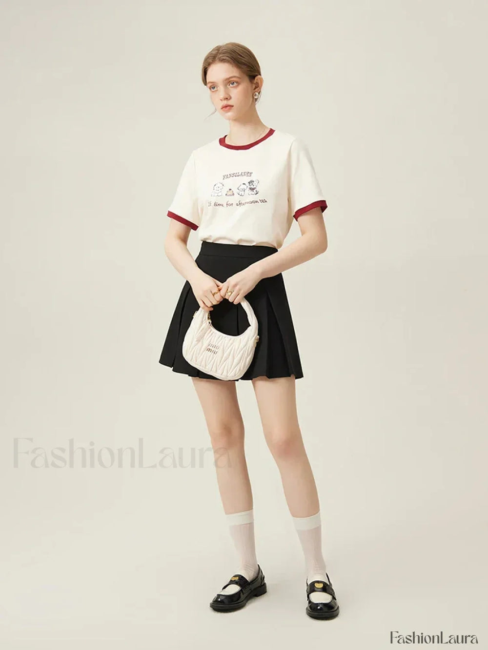 100% Cotton Inner Loose Spring T Shirt