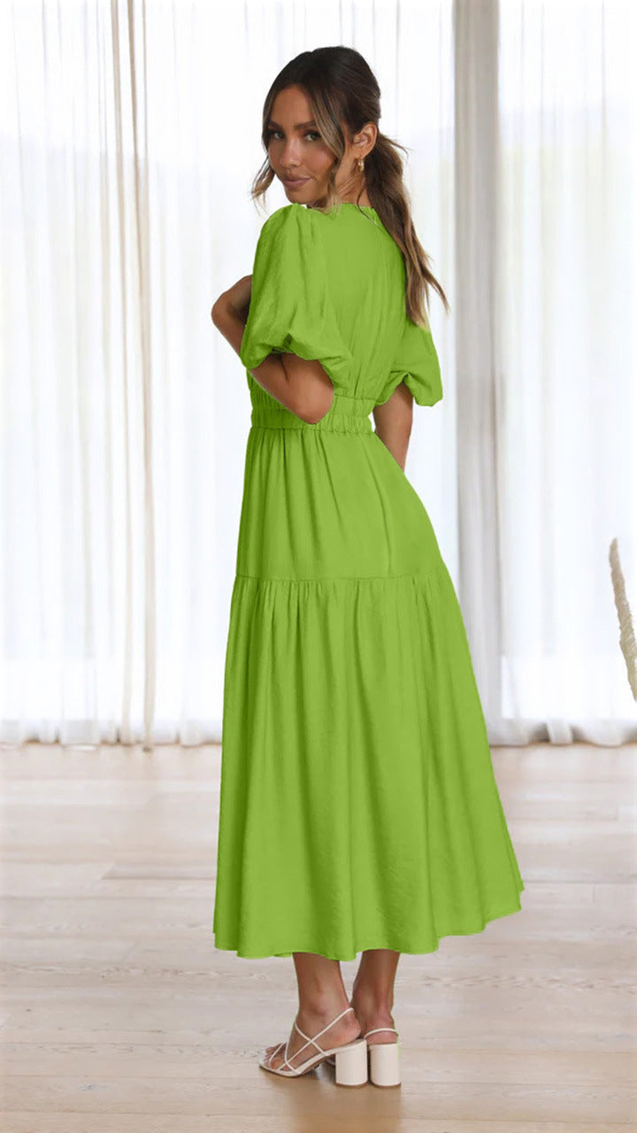 Brunch It Right Midi Dress - Light Green