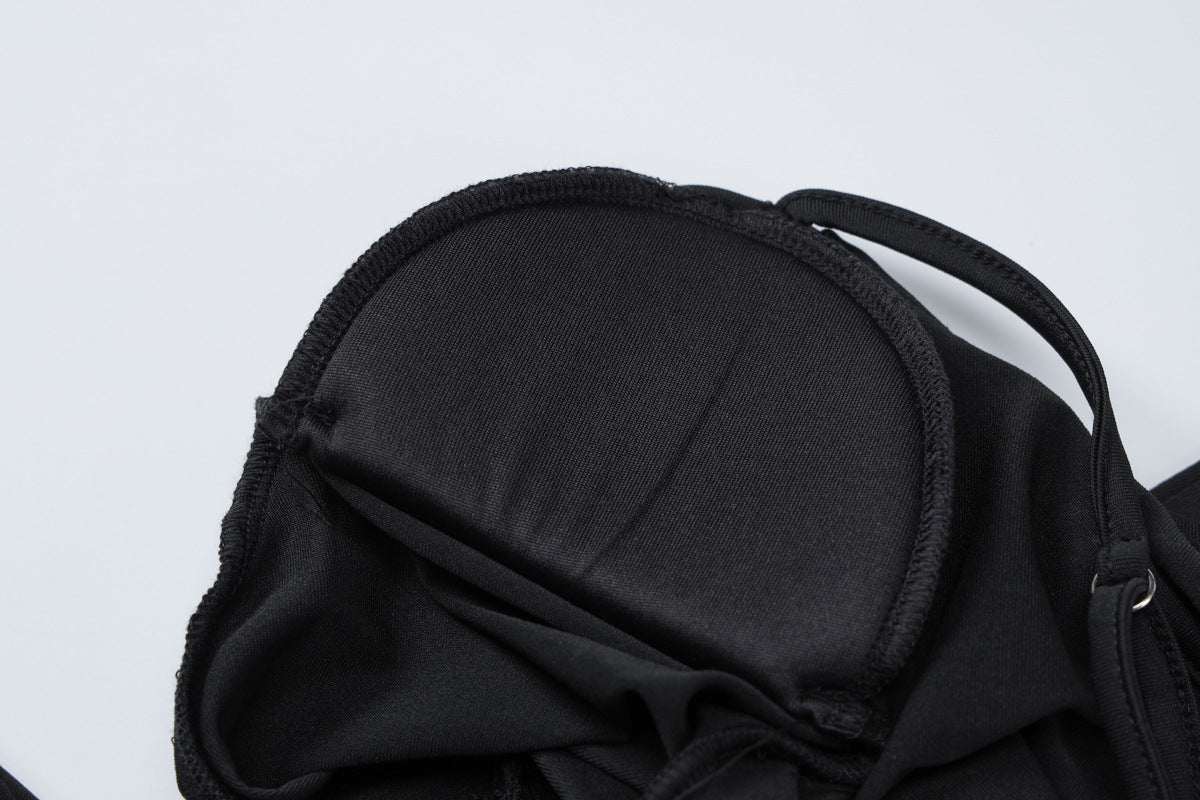 Gracing Date Bodycon Dress - Black