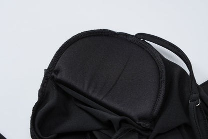 Gracing Date Bodycon Dress - Black