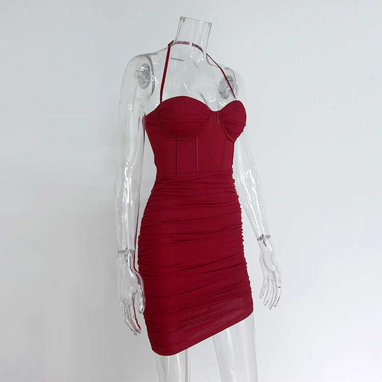 City Chic Dress - Maroon