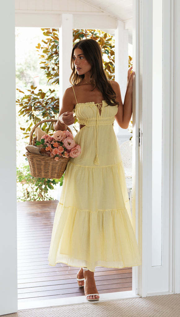 Saz Maxi Dress - Yellow