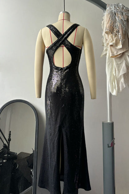 Hexed Bodycon Dress - Black