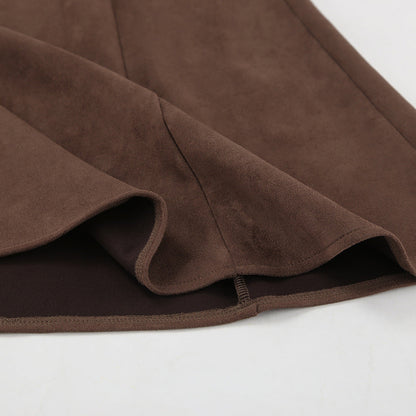 Mireya Midi Skirt - Brown