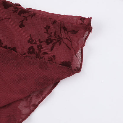 Rush Off-Shoulder Top-Maroon