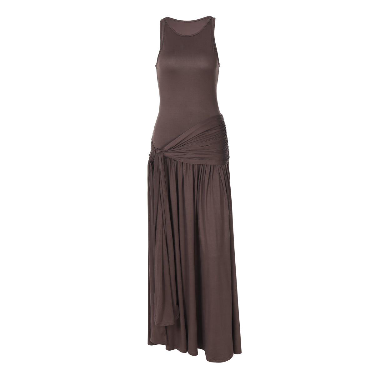 Niger Maxi Dress - Brown