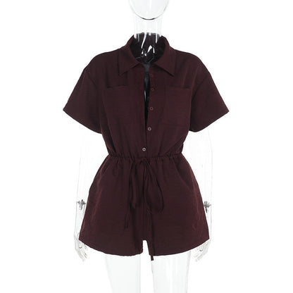 Brimley Romper - Brown
