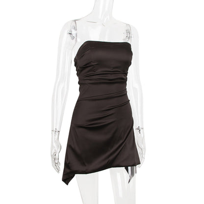Cassio Mini Dress - Brown