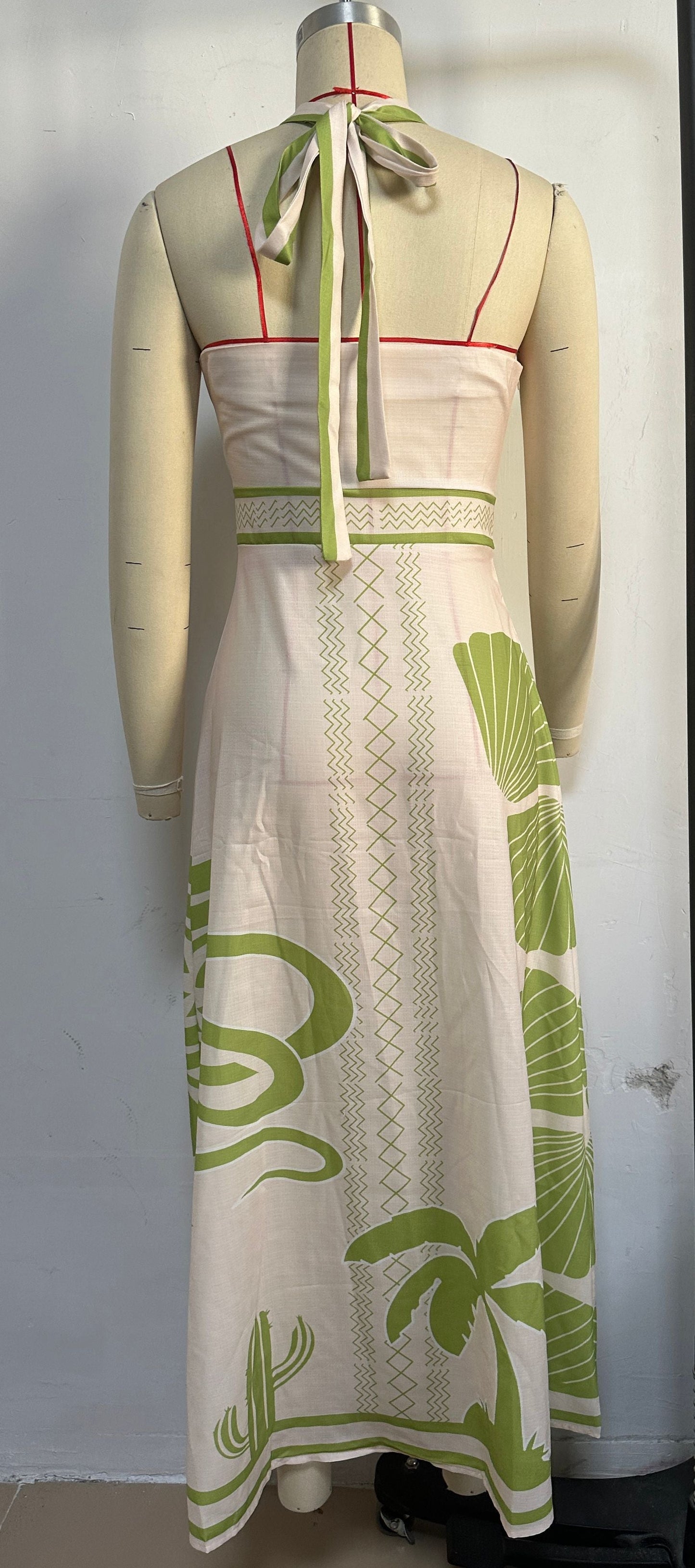 Dixon Halter Dress - Green