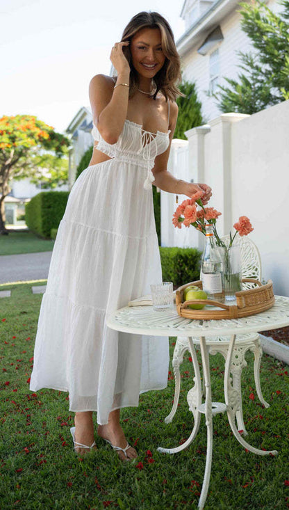 Saz Maxi Dress - White