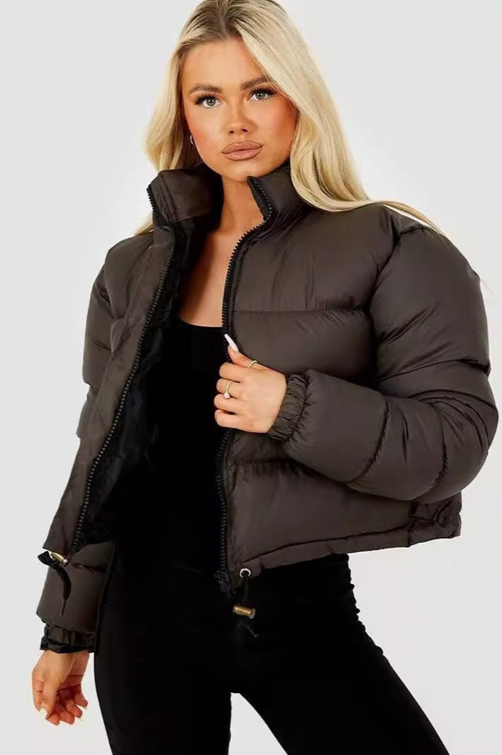 Popular Insulated Puffer Jacket S / Brown