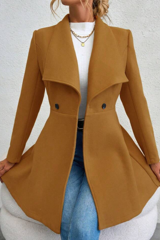 Belted Wool Long Coat coats