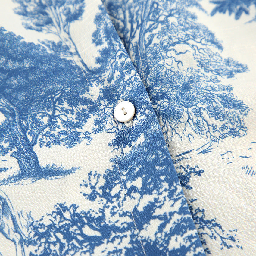 Dreamy Florals Shirt - Blue
