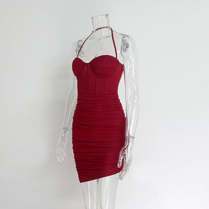 City Chic Dress - Maroon