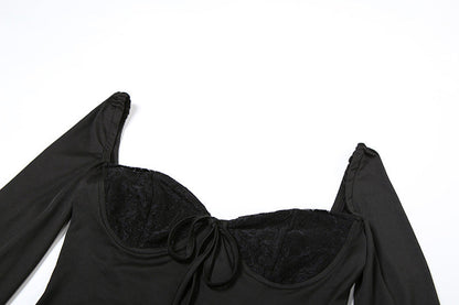 Praush Bodycon Dress - Black