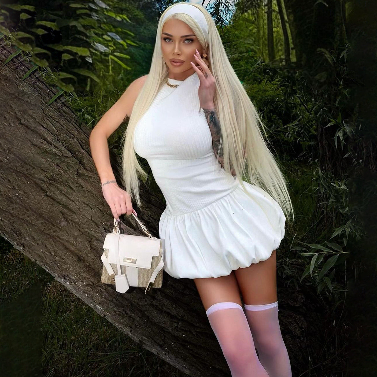 Bliss Mini Dress - White