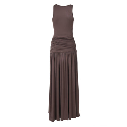 Niger Maxi Dress - Brown