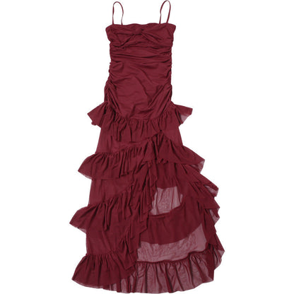 Ruffle Radiance Dress - Red