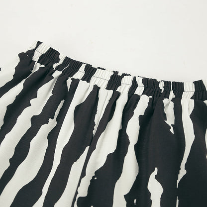 Bold Stripe Coord -  Black